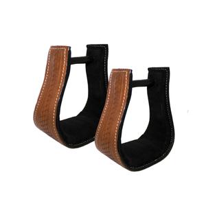 1305099-99999-etriers-western-recouvertes-en-cuir-natowa-western-marron-tu