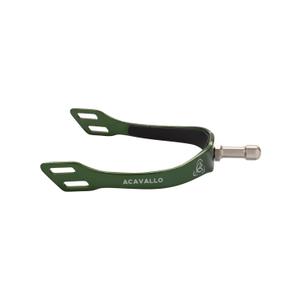 ac739x-hunter-green-eperon-d-equitation-avec-manche-interchangeable-acavallo-arena-aluplus-2-0-spurs-hunter-green