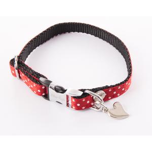 3009081-collier-pour-chien-pois-alter-ego-xs-rouge-bicolore-10x17-27-cm
