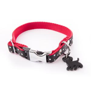 3009112-collier-pour-chien-pois-alter-ego-s-noir-bicolore-15x23-33-cm