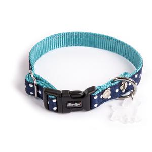 3009113-collier-pour-chien-pois-alter-ego-s-bleu-15x23-33-cm