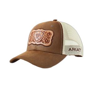 10050617-casquette-trucker-femme-ariat-floral-brown-tu