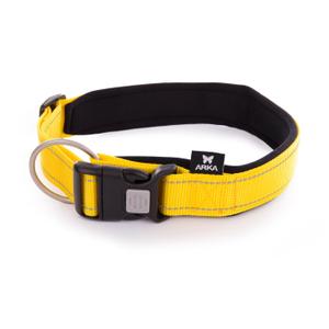 3008043-collier-pour-chien-nylon-reglable-arka-haok-xl-jaune-40x50-70-cm