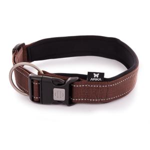 3008053-collier-pour-chien-nylon-reglable-arka-haok-xl-marron-40x50-70-cm