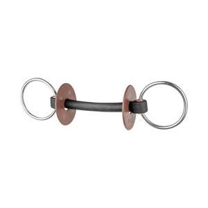 6537500-125-mors-2-anneaux-pour-cheval-extra-doux-beris-argente-noir-marron
