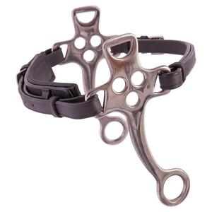 257002-m000-000-mors-hackamore-pour-cheval-avec-cuir-muserolle-double-en-inox-cheeks-court-br-equitation-marron-152-mm