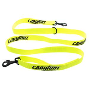 c20p02-laisse-pour-chien-approche-plate-2-mousquetons-anneau-flottant-canihunt-hunter-jaune-3-x-0-3-x-180-cm