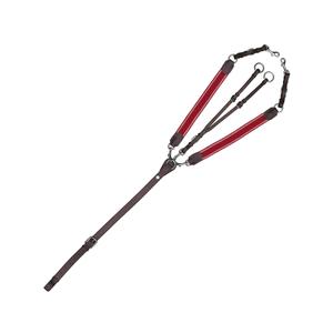 113601-marron-rouge-collier-de-chasse-elastique-y-pour-cheval-canter-marron-rouge