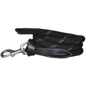 119322-noir-argent-longe-en-corde-avec-boucles-argentees-canter-noir-argent-full