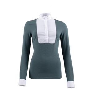 cad207-je145-5900-polo-de-competition-equitation-femme-cavalleria-toscana-sequins-blanc-bleu-canard
