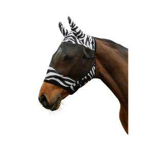 326114-masque-anti-mouches-pour-cheval-avec-protection-des-oreilles-covalliero-zebra-look-zebre