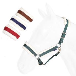 2006799-07-licol-pour-cheval-doublure-mouton-synt-boucles-nickel-daslo-vert