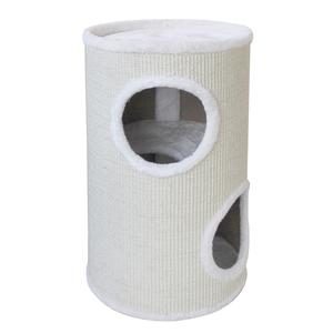 431-411056-griffoir-pour-chat-ebi-trend-dome-everlast-tower-blanc-casse-37x37x56-cm
