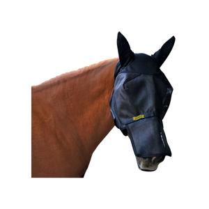 383306006-masque-anti-mouches-pour-cheval-avec-oreilles-et-protege-nez-ekkia-ultrashield-bleu-marine-cheval