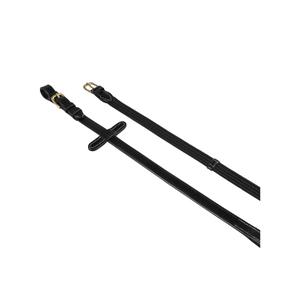 et03011-black-renes-pour-cheval-en-caoutchouc-bridon-anglais-avec-boucles-en-laiton-equestro-d-black