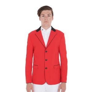 et06101-red-black-veste-de-concours-a-trois-boutons-equestro-red-black