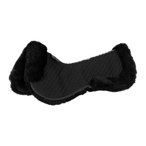 eth09112-black-natural-amortisseur-pour-cheval-en-coton-avec-peau-de-mouton-equestro-black-natural-tu
