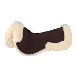 eth09112-brown-natural-amortisseur-pour-cheval-en-coton-avec-peau-de-mouton-equestro-brown-natural-tu