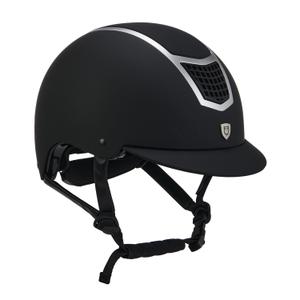 etu00003-black-silver-casque-d-equitation-equestro-modello-eclipse-plain-mat-black-silver