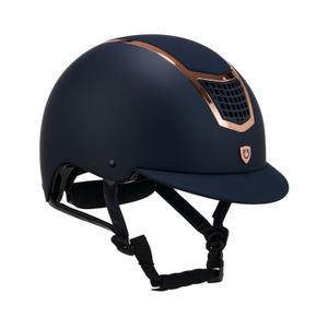 etu00003-navy-rosegold-casque-d-equitation-equestro-modello-eclipse-plain-mat-navy-rose-gold