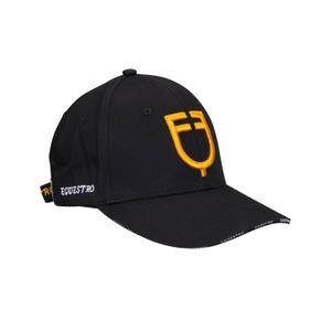 etu03003-black-yellow-casquette-de-baseball-equestro-black-yellow-tu