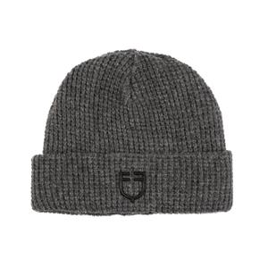 etu03025-melangegrey-bonnet-en-laine-cotelee-avec-logo-equestro-melangegrey-tu