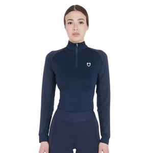 etw00007-navy-white-baselayer-manches-longues-femme-equestro-navy-white