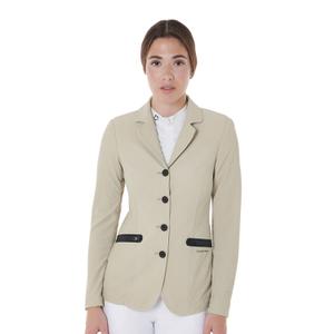 etw00033-oxfordtan-15-1306-veste-equitation-de-concours-quatre-boutons-tissu-perfore-femme-equestro-oxfordtan