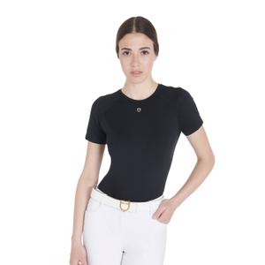 etw00044-black-t-shirt-technique-d-entrainement-coupe-slim-femme-equestro-black