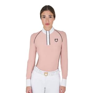 etw00117-cameorose-14-1310-polo-d-equitation-de-concours-maches-longues-femme-equestro-etw00117-cameorose-14-1310