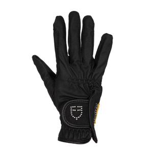 etw03001-black-gants-d-equitation-avec-logo-paillete-femme-equestro-d-black
