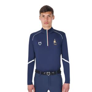 lfetm00064-navy-blazer-19-3923-polo-d-equitation-manches-longues-avec-zip-drapeau-italien-equestro-x-fise-navy-blazer