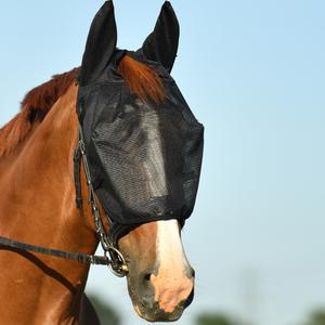 155004-noir-bonnet-de-travail-anti-mouches-pour-cheval-equilibrium-noir