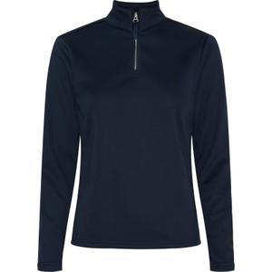 104296014-maillot-equitation-manches-longues-1-2-zip-femme-equipage-scarlet-navy
