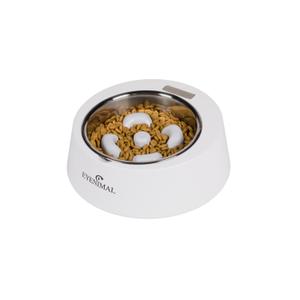 nggam006-gamelle-anti-gloutons-pour-animaux-eyenimal-nutri200-blanc-20-5x23-5x9-5-cm