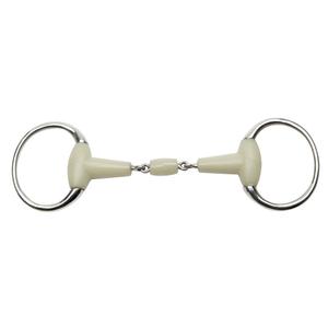 6010411-mors-olive-pour-cheval-flexi-double-brisure-feeling-argente