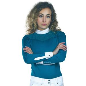 908843-bleu-emeraude-polo-equitation-manches-longues-femme-flags-cup-cassia-bleu-emeraude