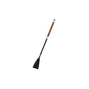 951102211-cravache-equitation-pour-cheval-courte-avec-poignee-nubuck-fleck-noir-gris-50-cm