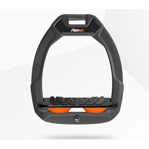 so04iug0512-etriers-de-securite-d-equitation-incline-ultra-grip-anthracite-noir-orange-flex-on-safe-on-gris-anthracite-noir-orange-tu