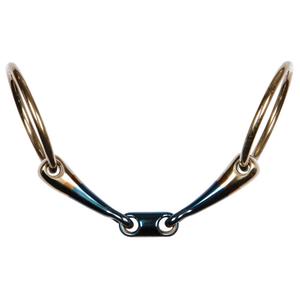 41106009-mors-2-anneaux-pour-cheval-double-brisure-gros-canons-harry-s-horse-sweet-iron-dore-bleu
