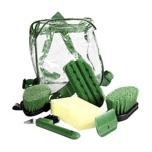 26260-690-kit-de-pansage-equitation-horze-x6-dark-green-tu
