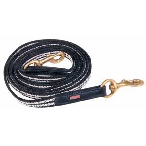 k381-blw-bra-longue-rene-pour-cheval-en-caoutchouc-tresse-karlslund-black-white-brass-250-cm