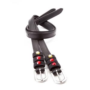 0668110000250-lanieres-d-eperons-pour-cheval-en-cuir-kavalkade-seasons-dreams-black-red-gold-tu