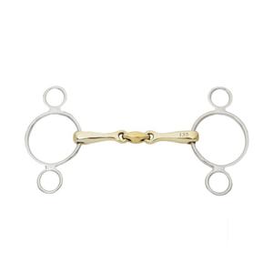 0707021-mors-3-anneaux-pour-cheval-double-brisure-kavalkade-kavalbit-16-mm-dore