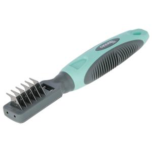 80066-peigne-a-etriller-kerbl-turquoise-gris-18-cm