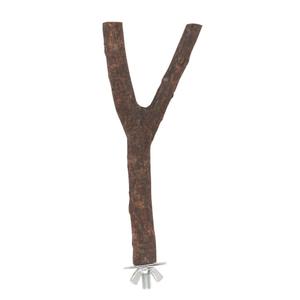 83132-perchoir-en-bois-pour-oiseaux-avec-corde-coton-kerbl-marron-argente-20-cm
