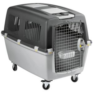84586-cage-de-transport-kerbl-gulliver-mega-gris-clair-92x64x66-cm