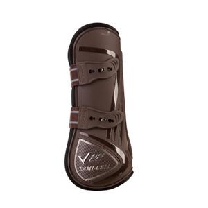 550130104-guetres-anterieurs-protege-tendons-pour-cheval-ouvertes-lami-cell-v22-chocolat