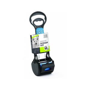 10100199-kit-de-pelle-a-crottins-avec-10-sacs-de-poubelles-m-pets-black-blue-tu