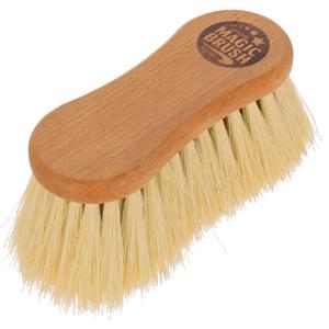 3229056-brosse-nettoyage-douce-pour-cheval-magicbrush-jaune-7-cm